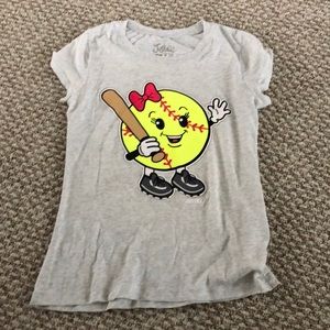 Softbal t shirt for girls